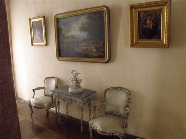 029-Переходная галерея-столик и кресла